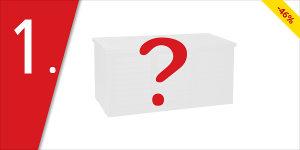 Kissenbox Holzoptik, dunkelgrau