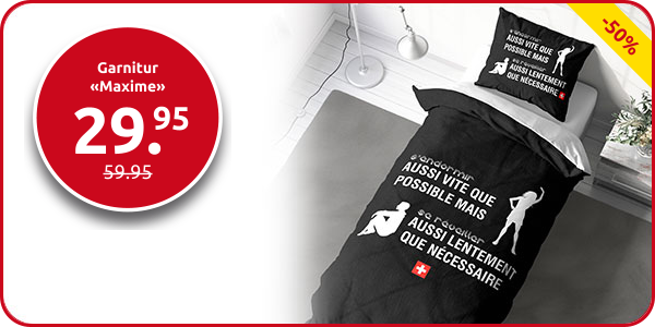 Garnitur «Maxime», 160 x 210 cm + Pfulmenanzug 65 x 100 cm