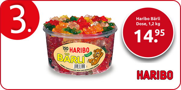 Haribo Bärli Dose, 1,2 kg