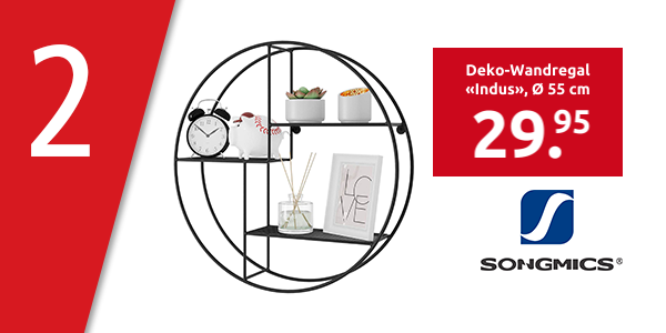 Deko-Wandregal «Indus», Ø 55 cm