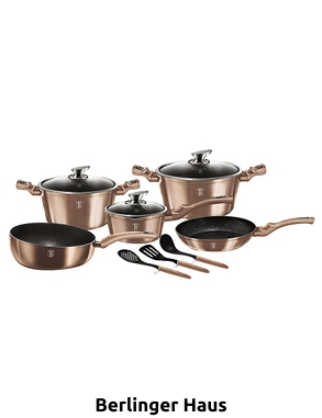 Berlinger Haus Kochgeschirr «6160», 11-teilig, roségoldfarben