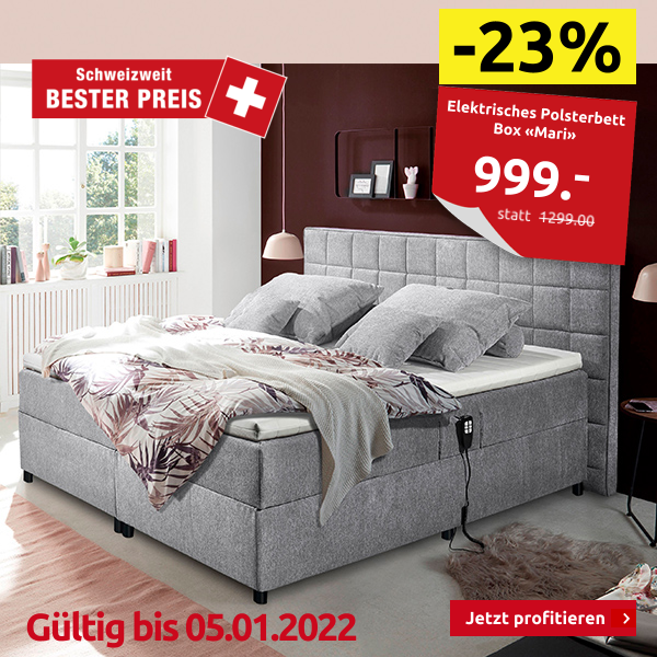 Elektrisches Polsterbett Box «Mari», 180 x 200 cm