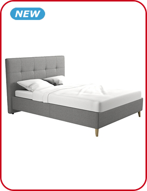 Bett «Kio» 160 x 200 cm, grau