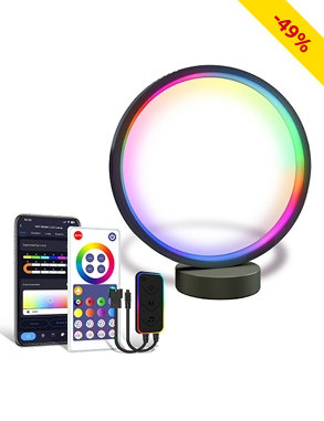 Schreibtisch-Lampe, 46 LEDs, mit Fernbedienung und App