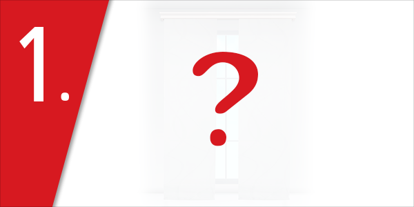 Schiebevorhang «Panel» 1 Stück, weiss/grau