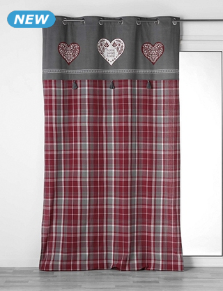 Vorhang «Sweet», 1 Stück, 240 x 140 cm, grau