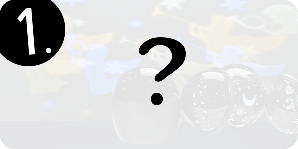 LED-Nachtlicht-Kaleidoskop, 4 Motive