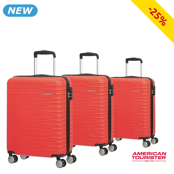 American Tourister Kofferset «HyperDash», 3-teilig, rot