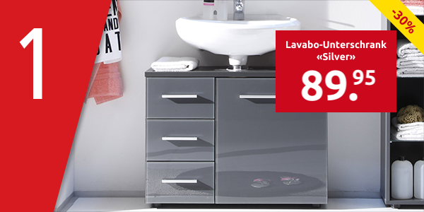 Lavabo-Unterschrank «Silver»