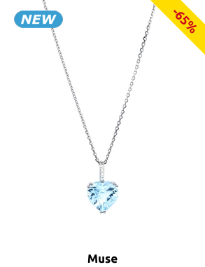 MUSE Anhänger «Royalia», Diamanten/Topas/Weissgold