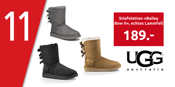 Stiefeletten Bailey Bow II von UGG aus echtem Lammfell