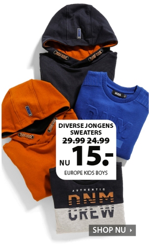 Diverse jongens sweaters nu €15