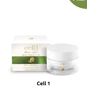 Cell-1 Regenerierende Gel-Creme mit Schneckenextrakt, 2 x 50 ml
