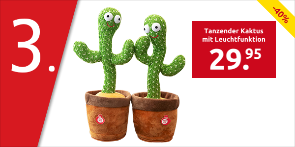 Tanzender Kaktus mit Leuchtfunktion