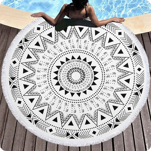 Strandtuch rund «Ethno», Ø 150 cm