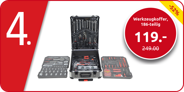 Werkzeugkoffer, 186-teilig