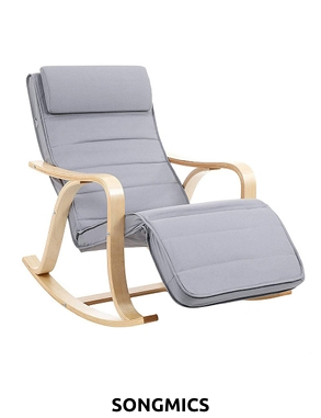 Sessel «Lea» mit Schaukelfunktion, 67 x 125 x 91 cm, grau