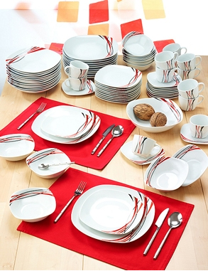 Tafelservice «Nina» für 12 Personen, 73-teilig