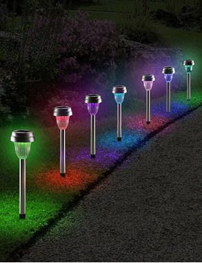 Solarlampen LED «Multicolor», 10 Stück
