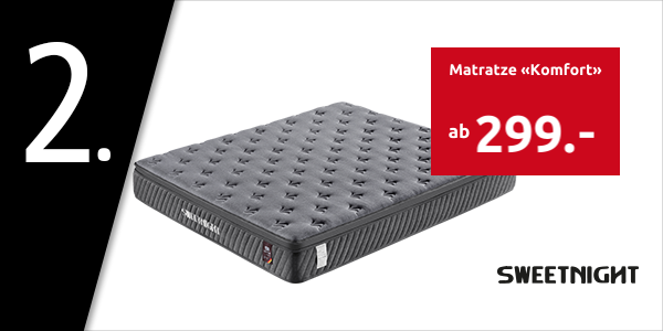 Matratze «Komfort» mit Memoryschaum und Taschenfederkern