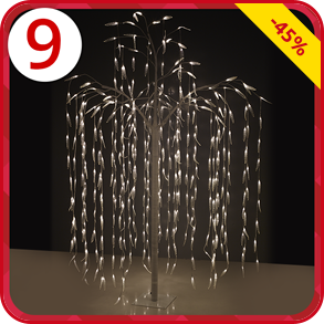 Weisse Weide 400 LEDs 