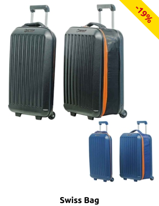 Swiss Bag Koffer «Trolley Cabine Easyjet», zusammenklappbar, schwarz