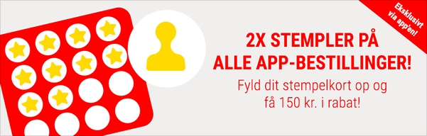 Optjen dobbelt stempler!