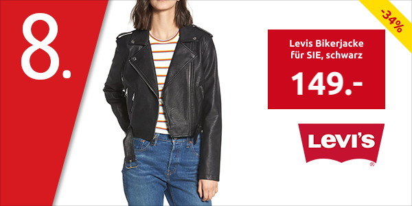 Levis Bikerjacke für SIE, schwarz
