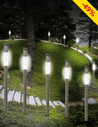Solarlampen LED Sticks, 4 Stück