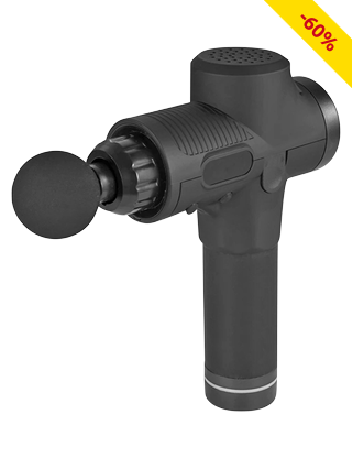 Muskel-Massage Gun, 30 Geschwindigkeiten, 9 Massageköpfe