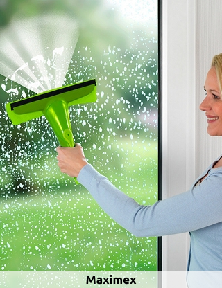 Maximex Fensterwischer mit Sprühfunktion «Maxi», Arbeitshöhe 4,20 m