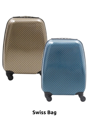 Swiss Bag Koffer «Trolley Geometric Easyjet», blau