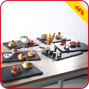 Schieferplatten, 6 Stück