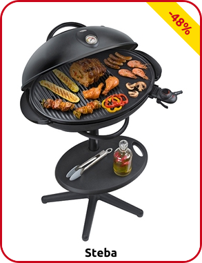 Elektrogrill mit Haube von Steba