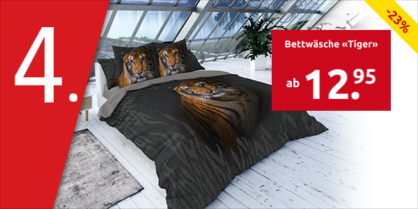 Bettwäsche «Tiger»