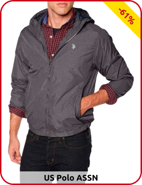 U.S. Polo Assn. Herren-Jacke, anthrazit