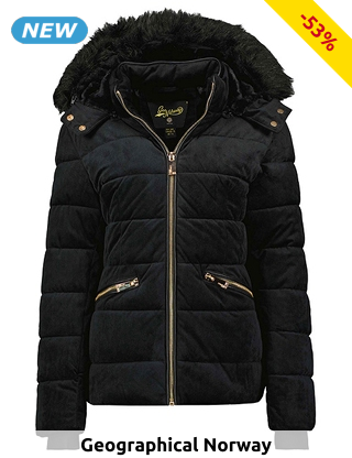 Geographical Norway Damen-Parka «Bilove», schwarz