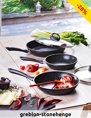 Pfannenset «Stonehenge», 5-teilig