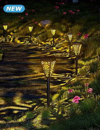 Solarlampe «Lanta», 6 Stück, mit Erdspiess