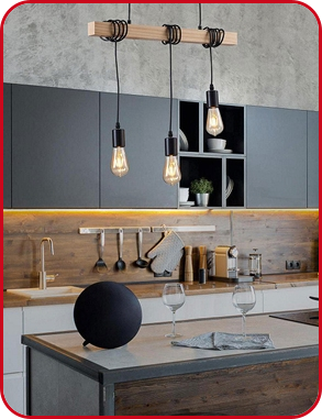 Hängelampe «Industrie», 3 Glühlampen