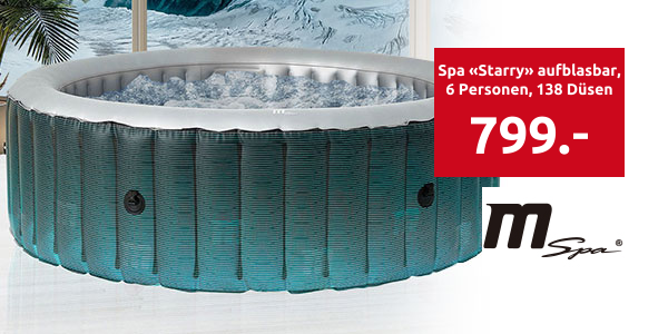 MSpa Spa «Starry» aufblasbar, 6 Personen, 138 Düsen