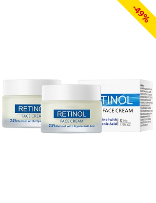 Glättende Feuchtigkeitscreme «Retinol», 50 g, 2 Stück