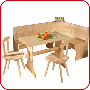 Eckbank-Garnitur «Chalet», natur