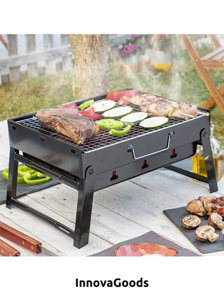 InnovaGoods Kohlegrill, tragbar & klappbar, 36x7x28,5 cm