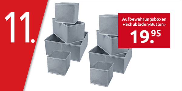 Aufbewahrungsboxen «Schubladen-Butler», 8 Stück