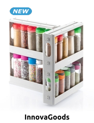 InnovaGoods Gewürzregal «Rispick», drehbar 90°