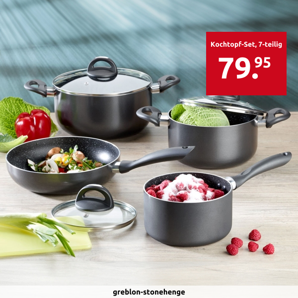 Kochtopf-Set «Stein», Set, 7-teilig
