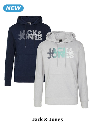 JACK&JONES Herren-Sweatshirts, 2er-Pack, grau/marine