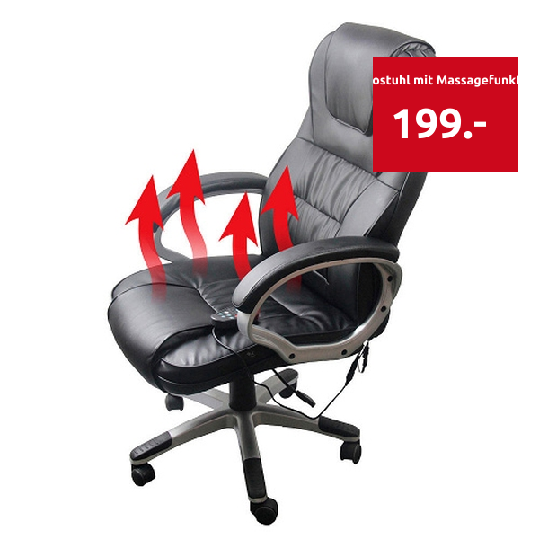 Bürostuhl mit Massagefunktion und Heizung