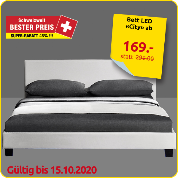 Bett LED «City», B 140 cm Bett LED «City», B 140 cm
